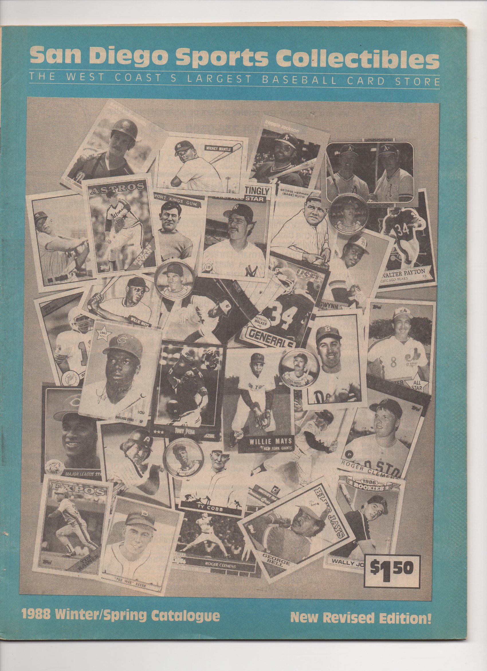 1988 san diego sports collectibles, winter/spring catalog