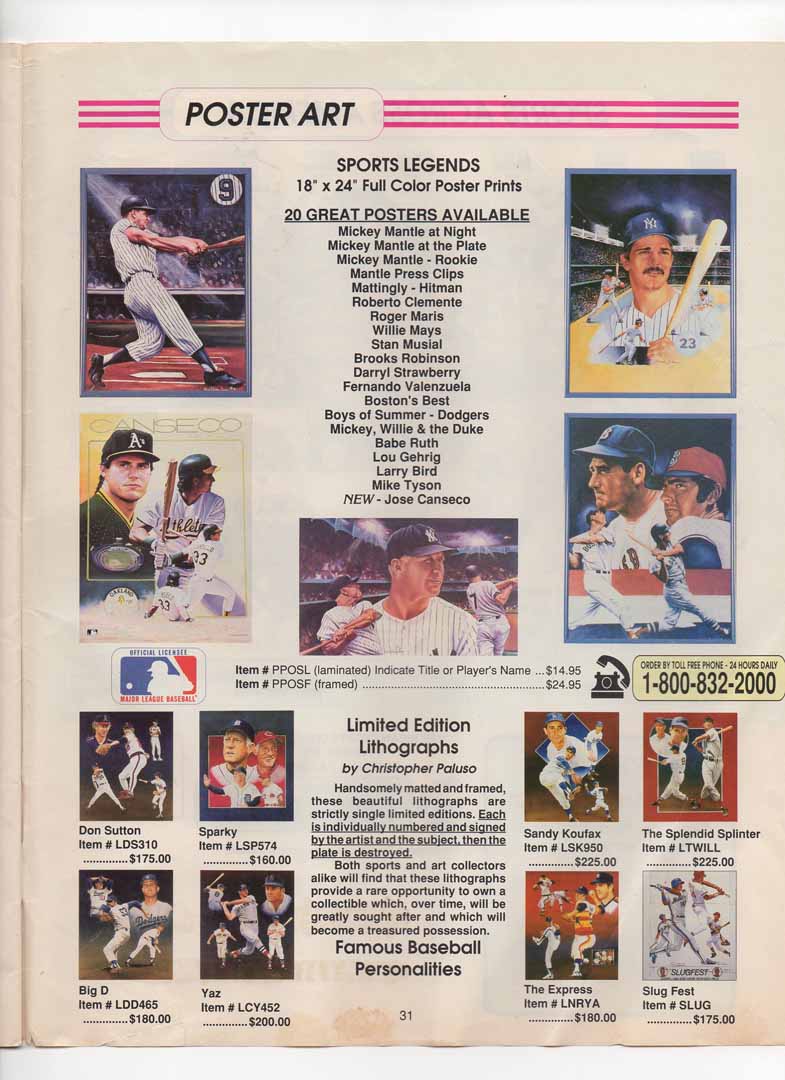 1988 american sports collectibles cat.