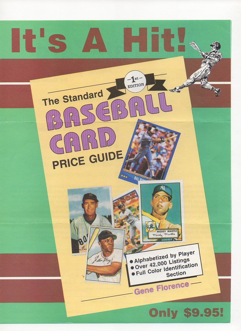 1989 standard BB card price guide flyer side 1