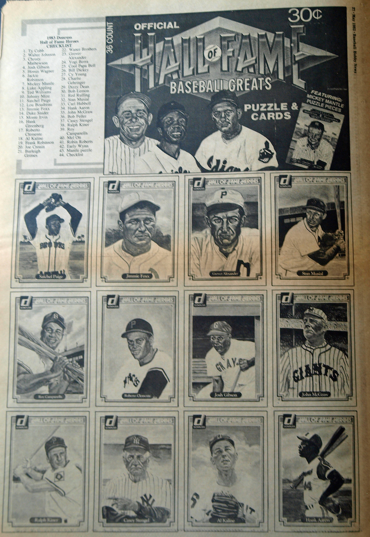 1983 baseball hobby news may