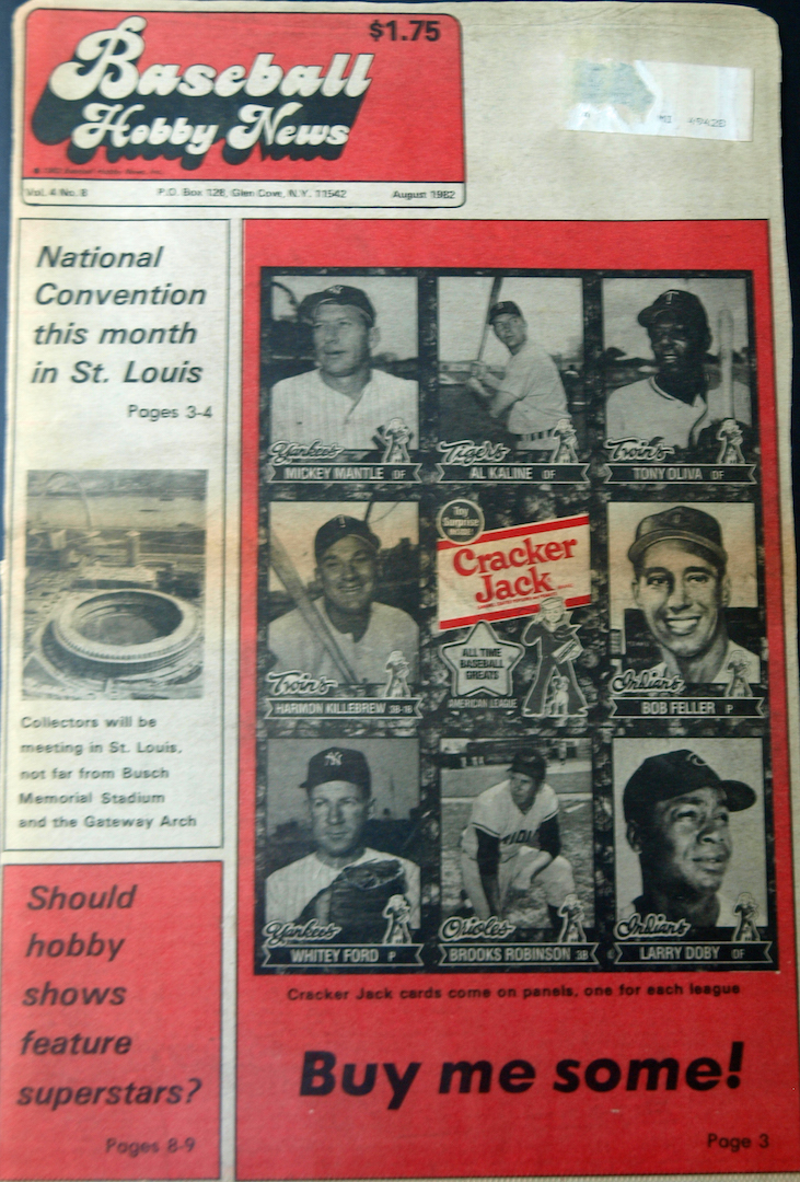1982 baseball hobby news august