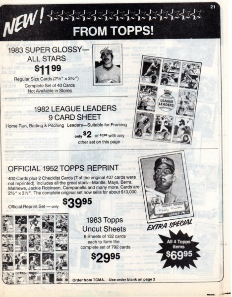 1983 Baseball Advertiser fall