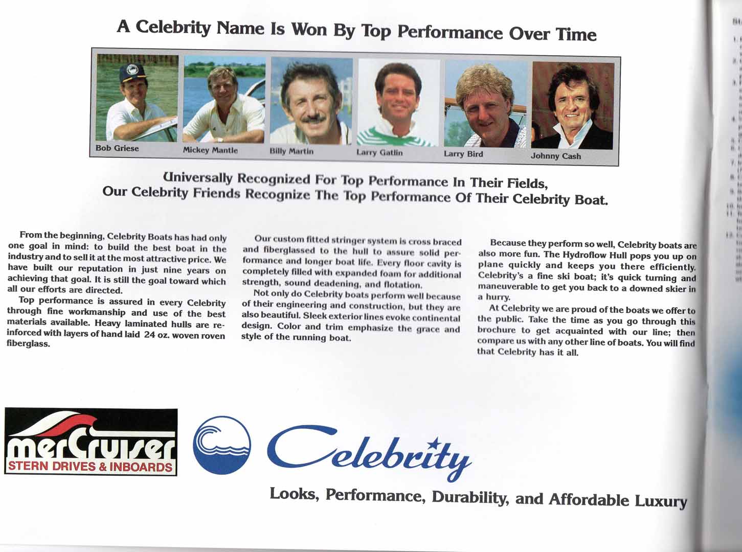 1986 Celebrity Boats Inc.