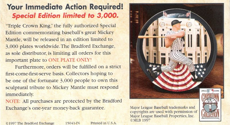 1997 bradford exchange