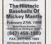 1996 north shore sports auctions 03/01