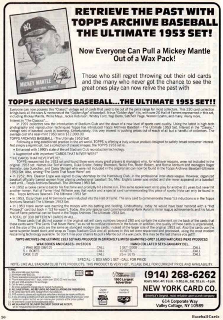 1992 baseball cards feb.