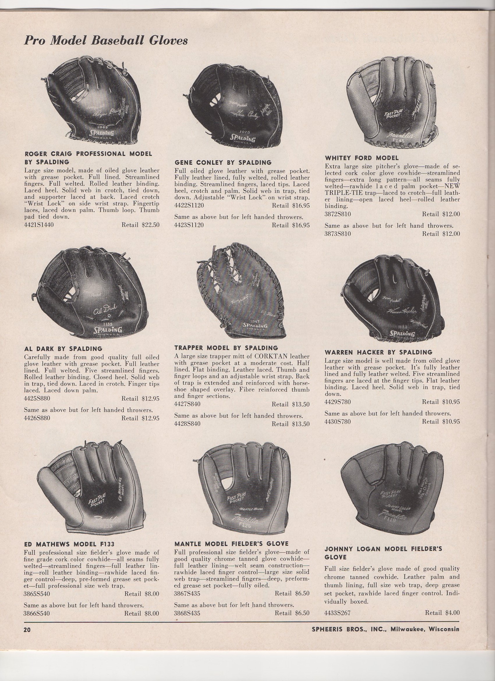 1958 spheeris catalog, no. 116 spring and summer