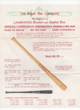 1954 JOE ENGEL BAT COMPANY