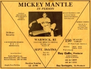 1982 yellow show flyer, blank back