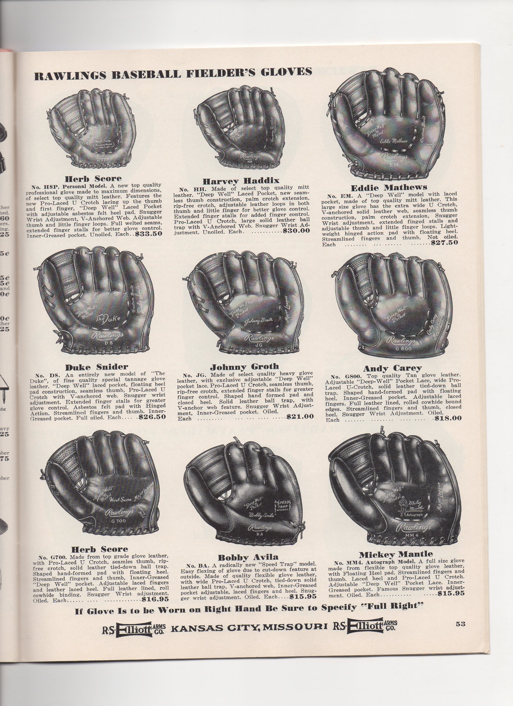 1957 elliott catalog, spring and summer, no. 107