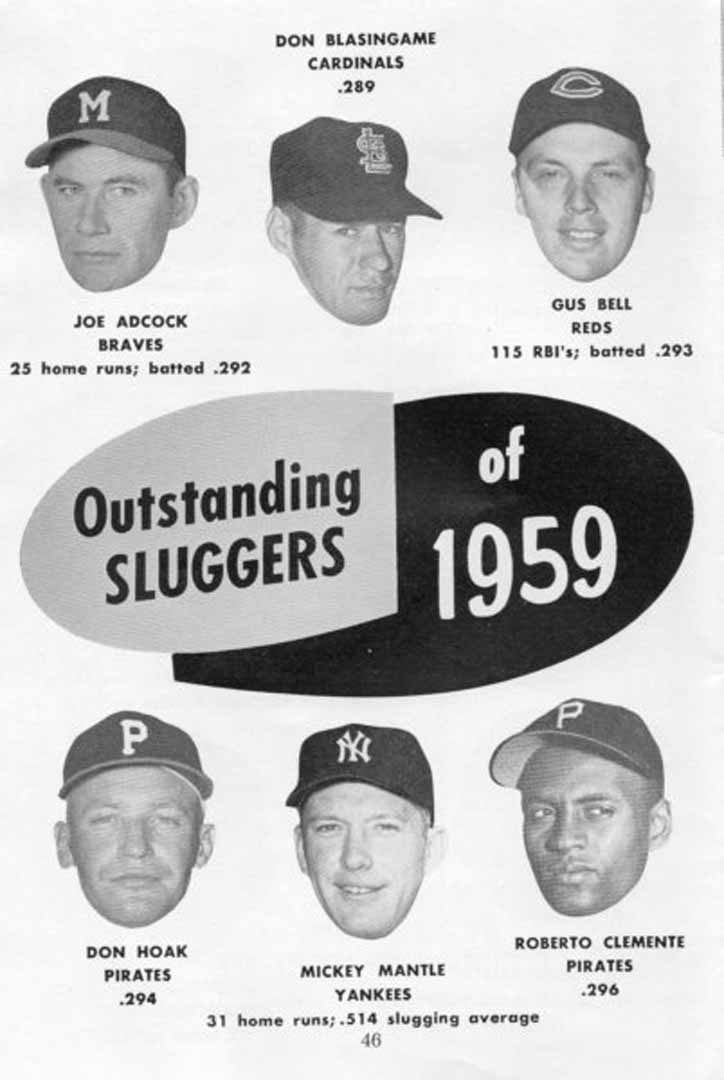 1960 famous sluggers