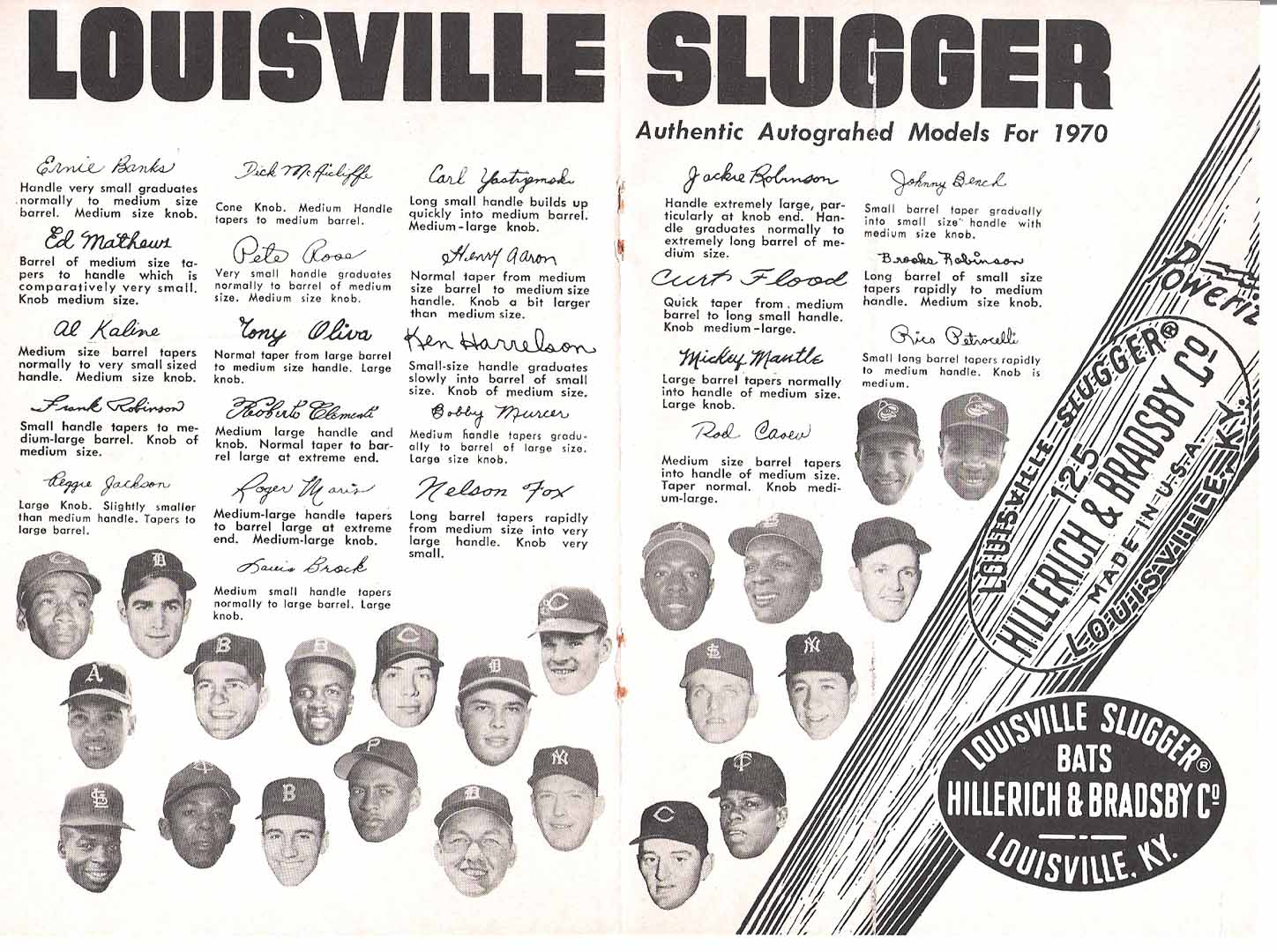 1970 louisville famous sluggers