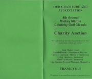 1995 4th annual golf classic, auction, friday, 10/06/1995