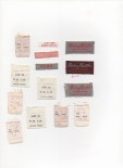 1960 era glen berry assorted jeans tags