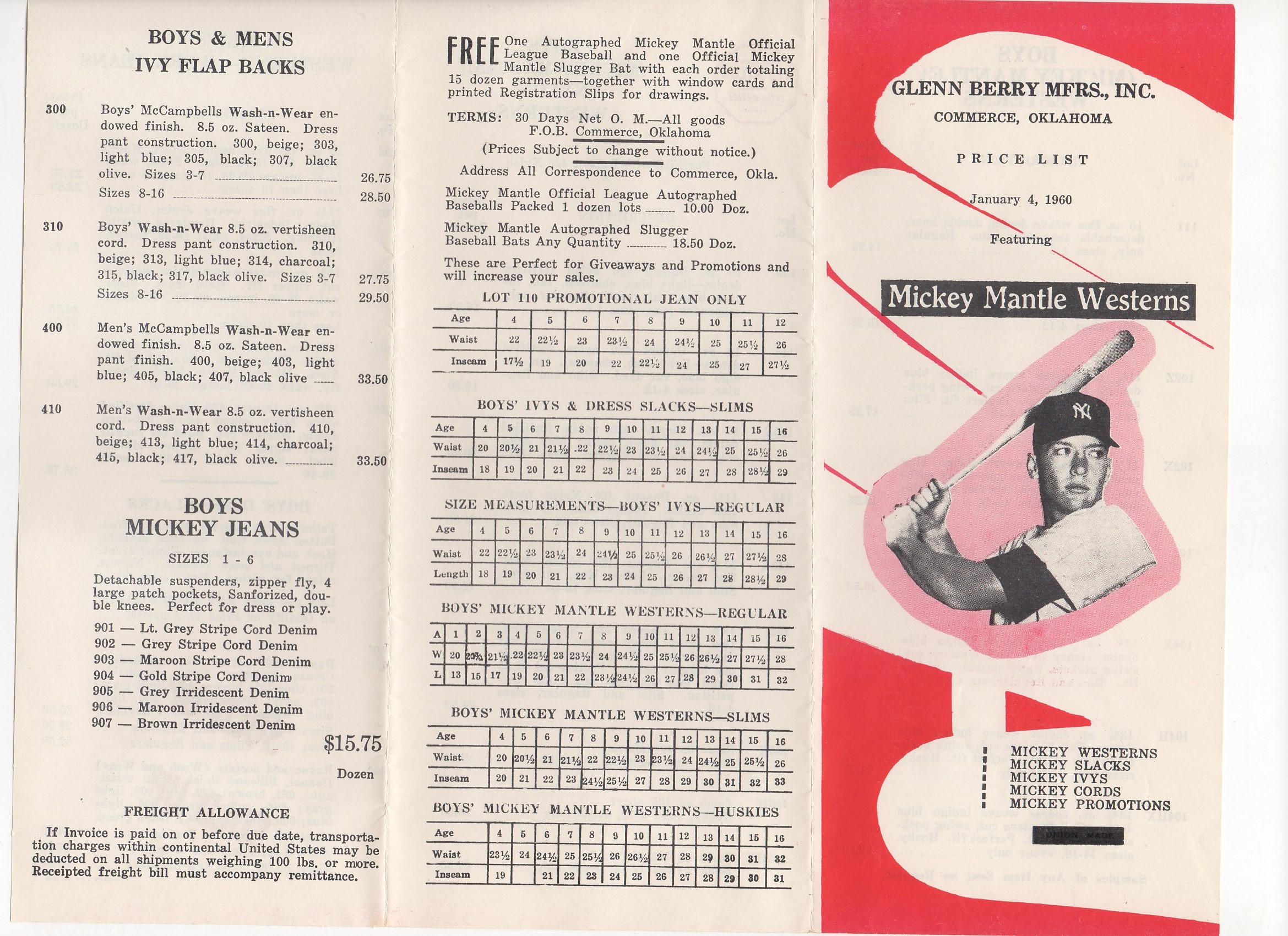 1960 glen berry pamphlet 01/04