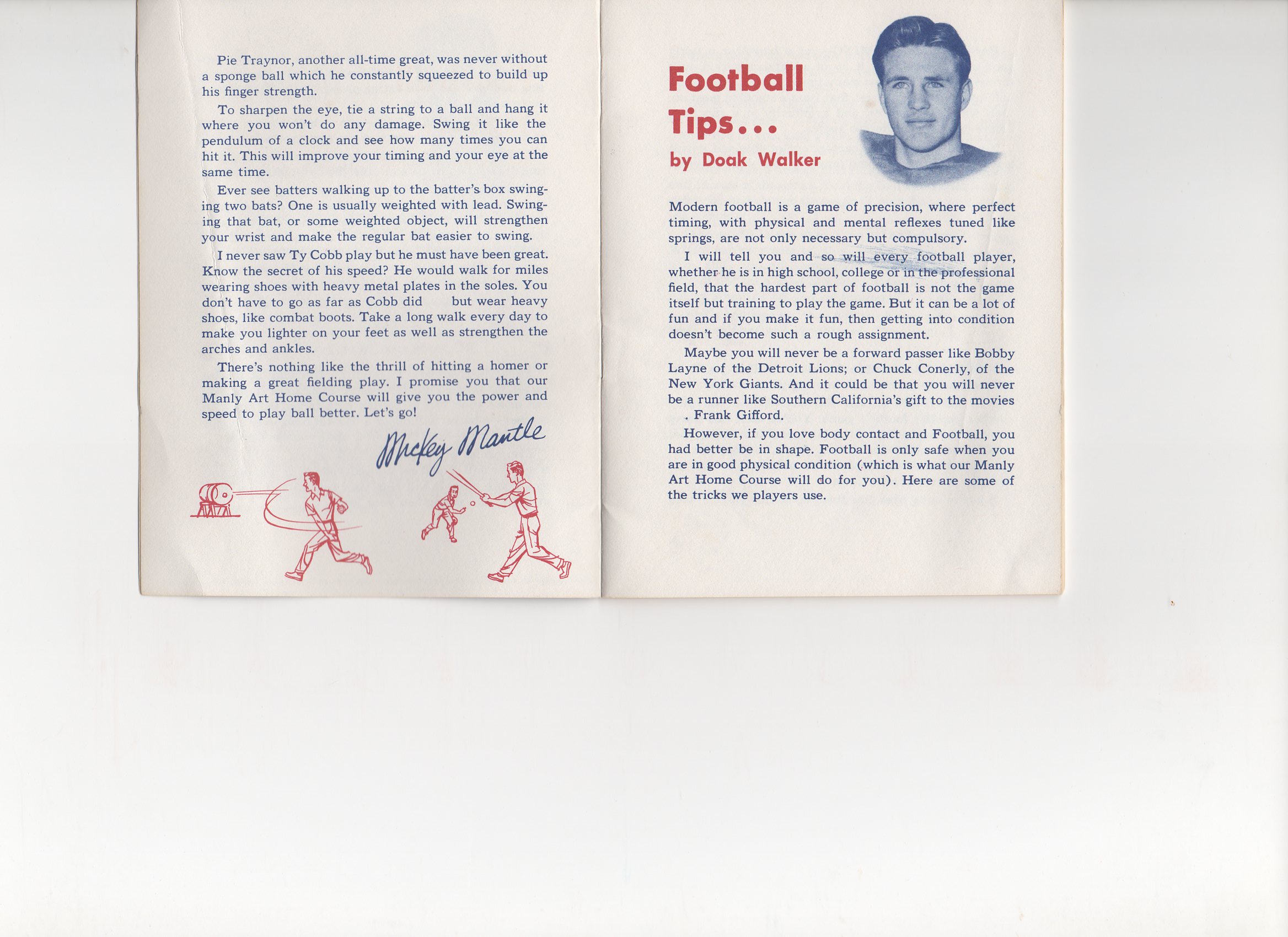 1957 national sports council, small pamphlet