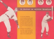 1958 washington senators ticket brochure