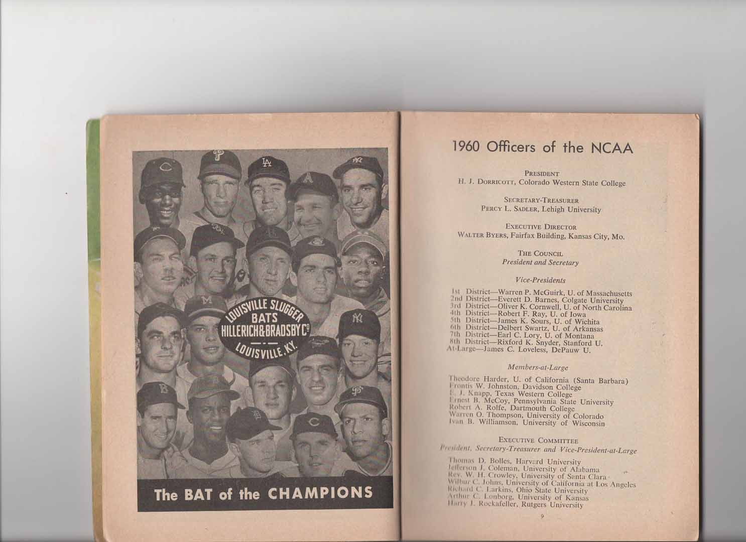 1960 NCAA official baseball guide