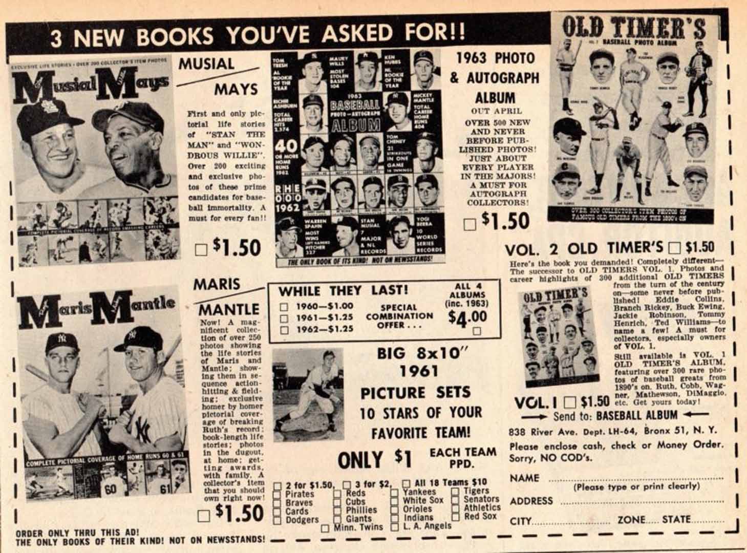 1963 64 baseball news