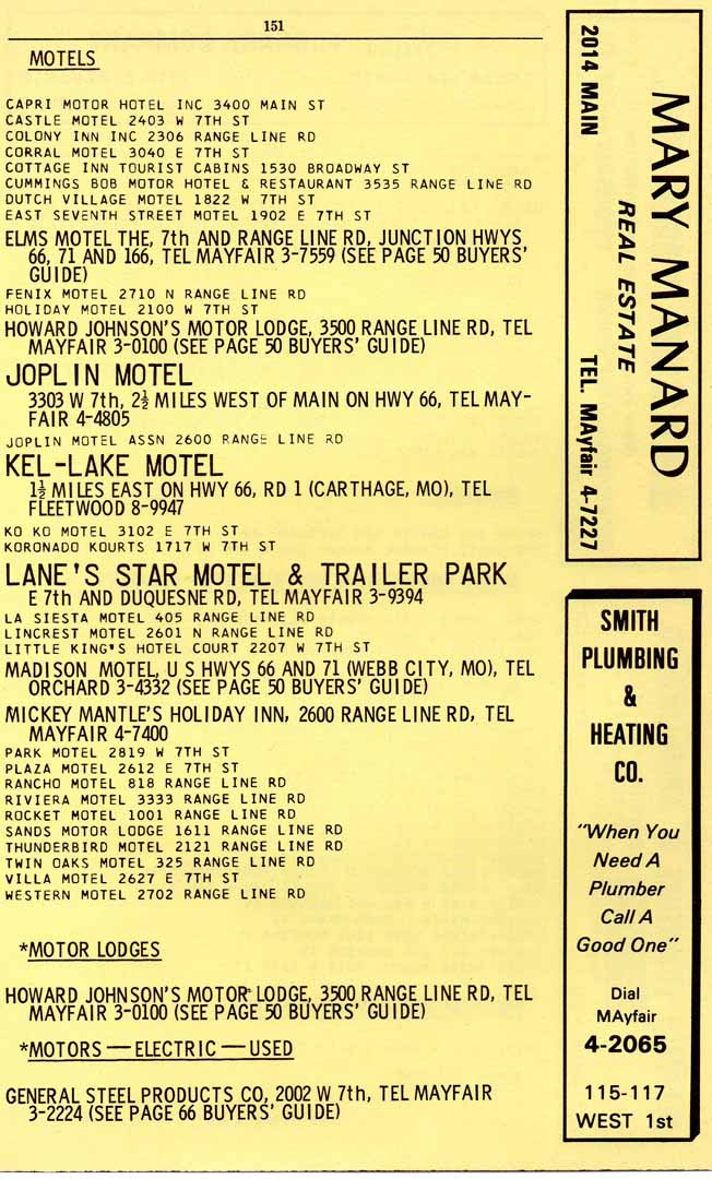 1964 joplin mo city directory