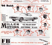 1966 baltimore orioles scorebook 04/17