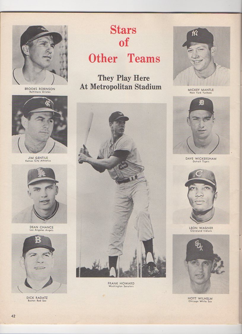 1965 minnesota twins yearbook