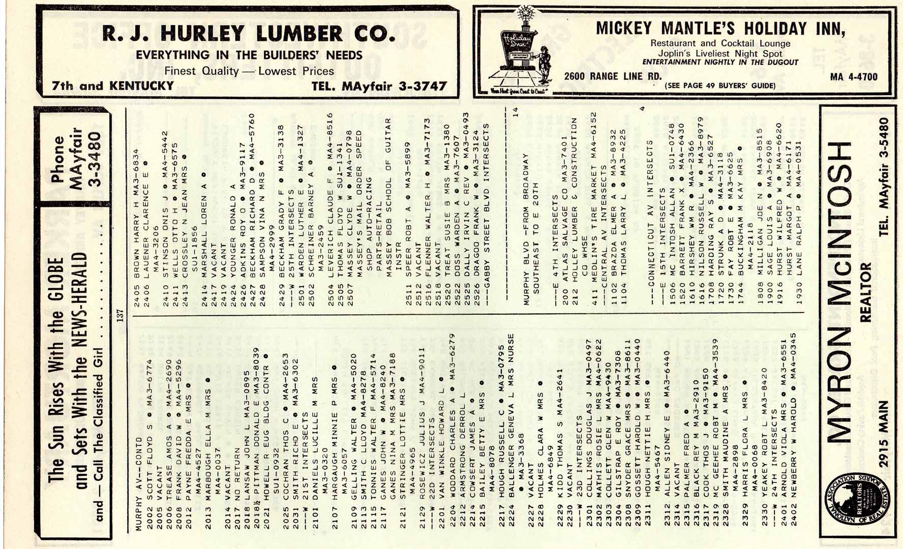 1965 joplin mo city directory