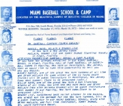1973 miami baseball school camp