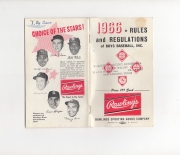 1966 rawlings rules and regulations, boys baseball