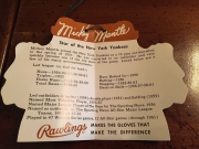 1962 or later glove hang tag