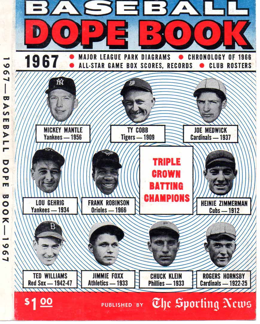 1967 baseball dope book