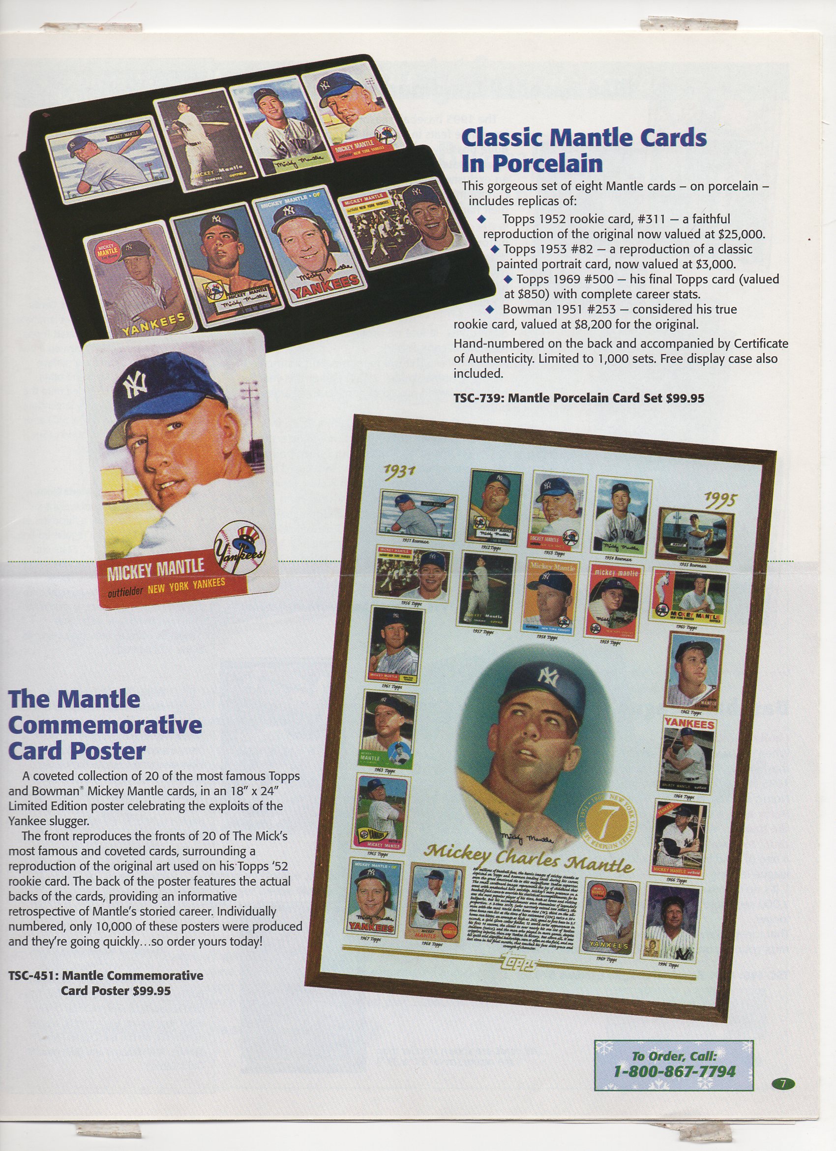 1996 topps direct tsc zone multi page xmas , volume 1 issue 1