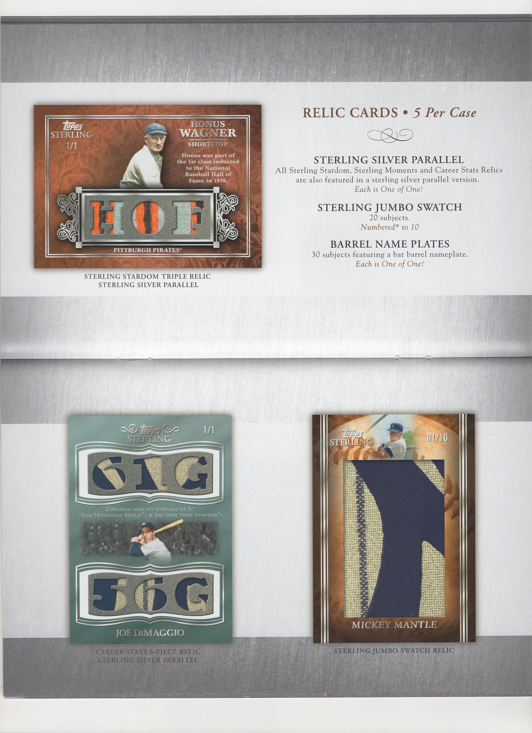 2008 topps sterling multipage booklet