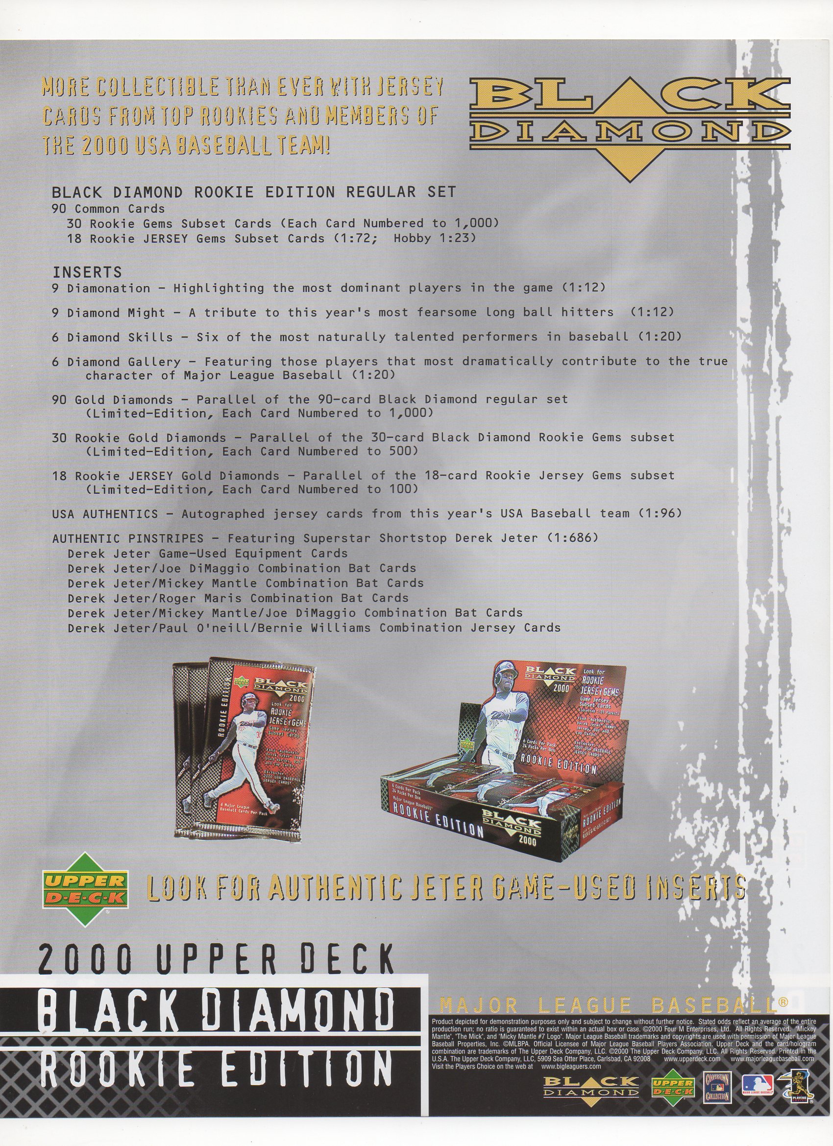 2000 upper deck flyer two sided