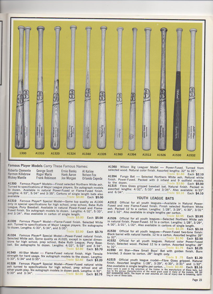 1967 wilson spring and summer trade price edition