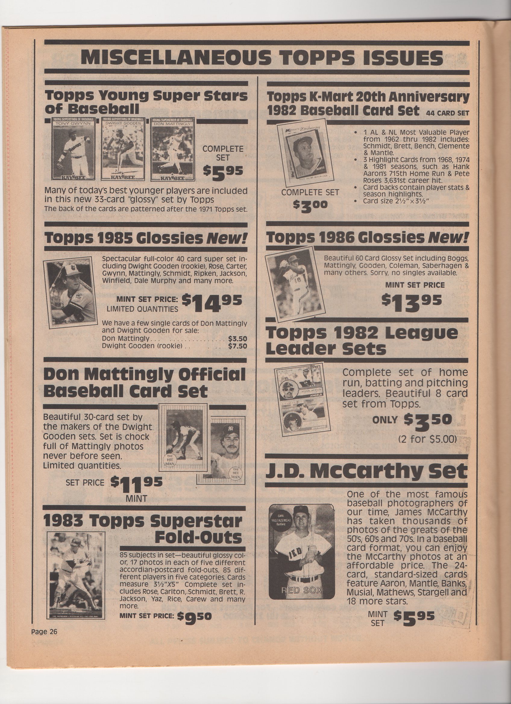 1988 san diego sports collectibles, summer/fall catalog
