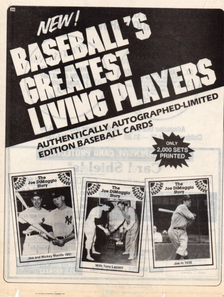 1983 baseball advertiser spring