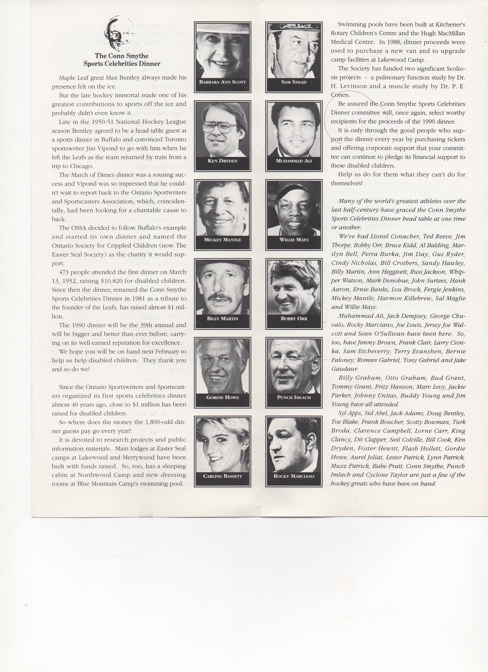 1990 conn smythe dinner, ,inside pages