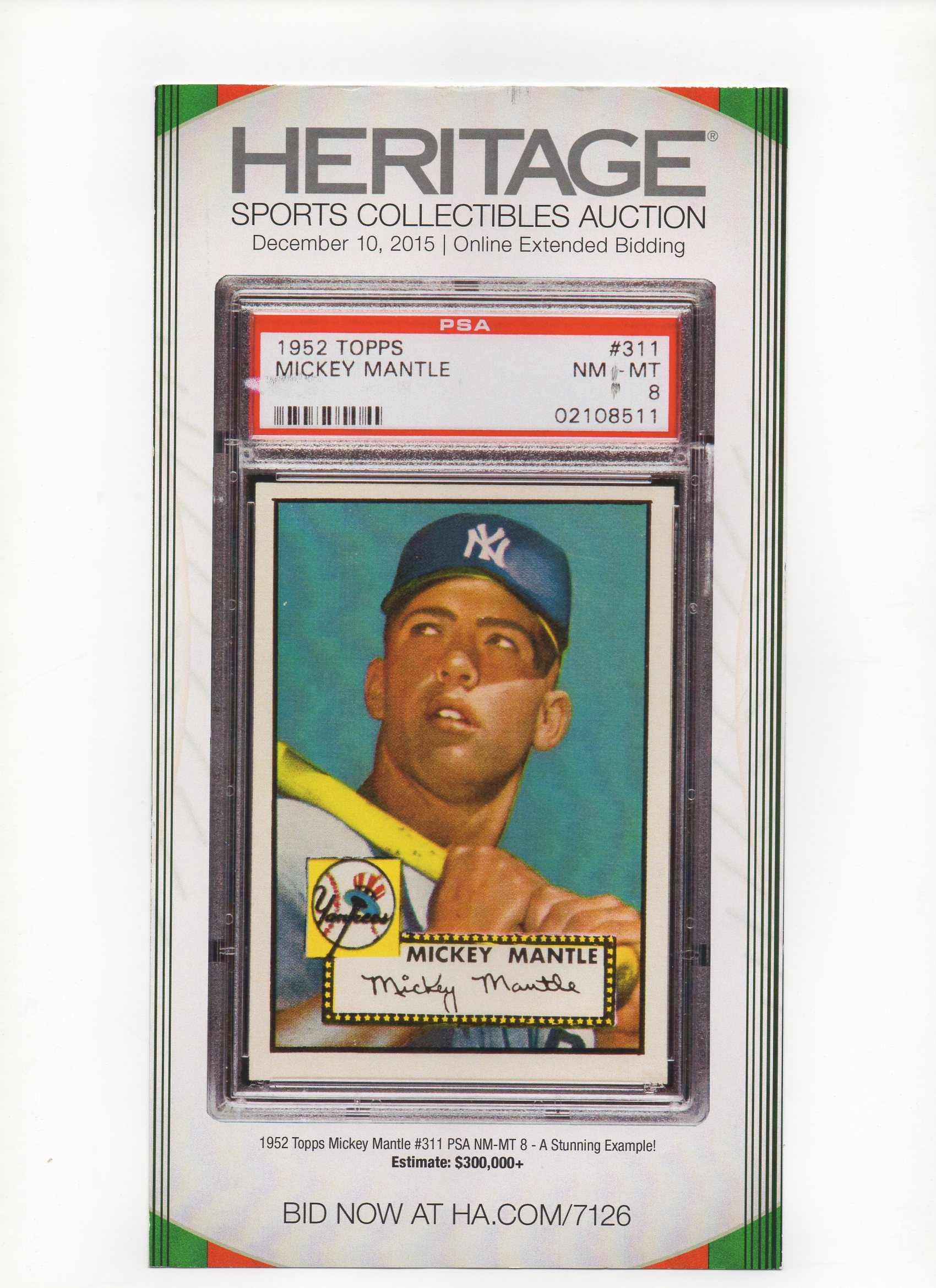 2015 heritage auctions 12/10