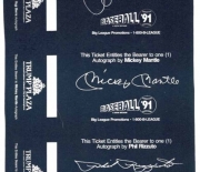 1991 autograph tickets