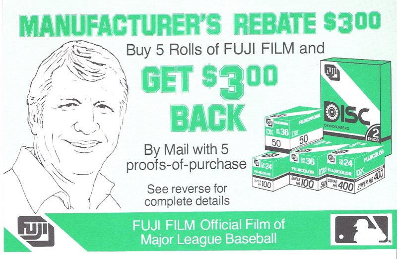 1987 fuji manufactures rebate