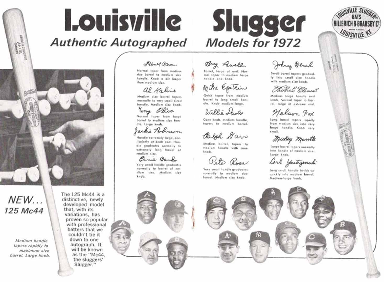 1972 h and b famous sluggers