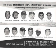 1963 H and B famous sluggers