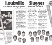 1971 h and b famous sluggers
