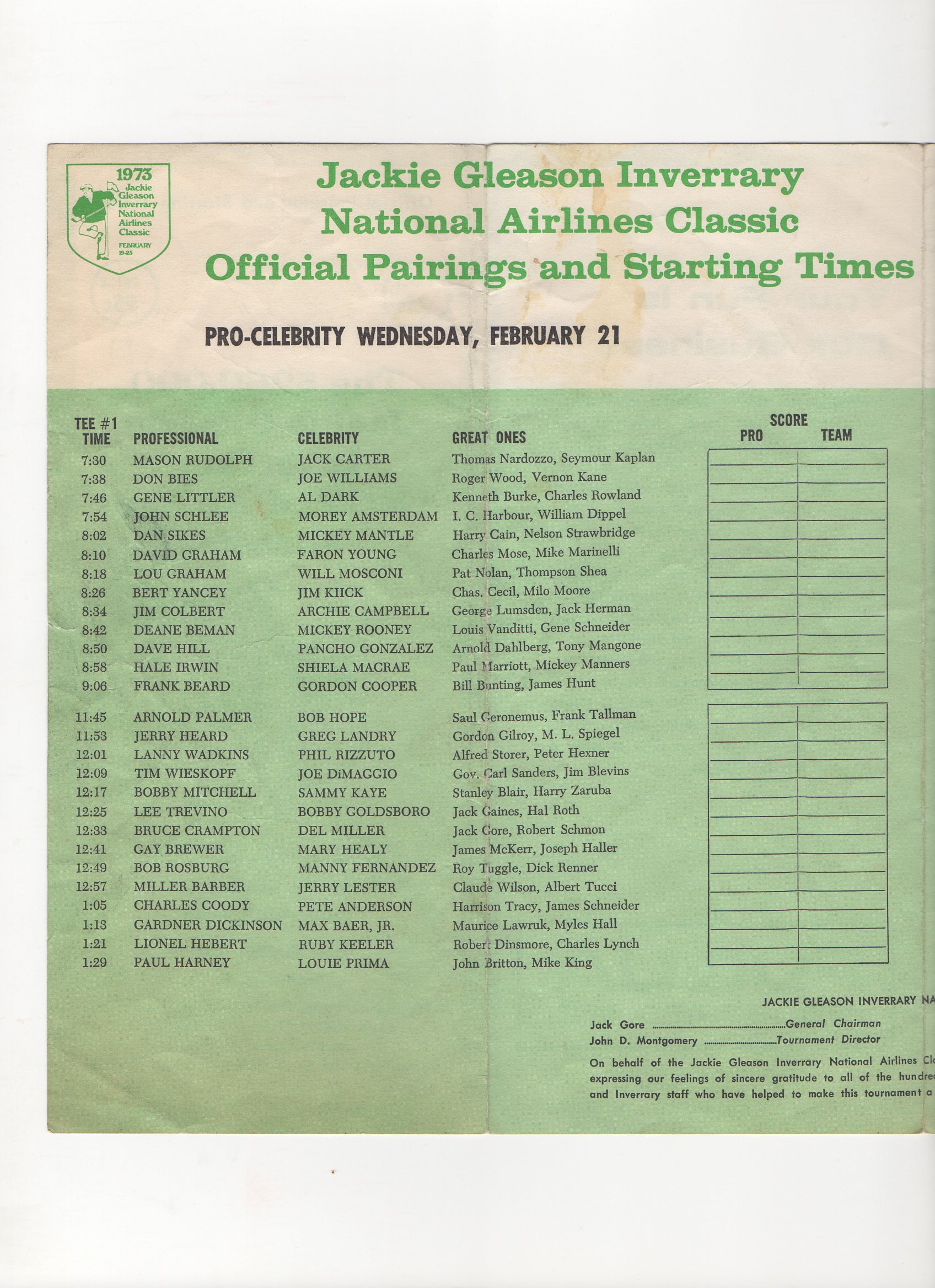 1972 jackie gleason inverrary national airlines classic