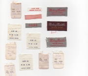 1960 era glen berry assorted jeans tags