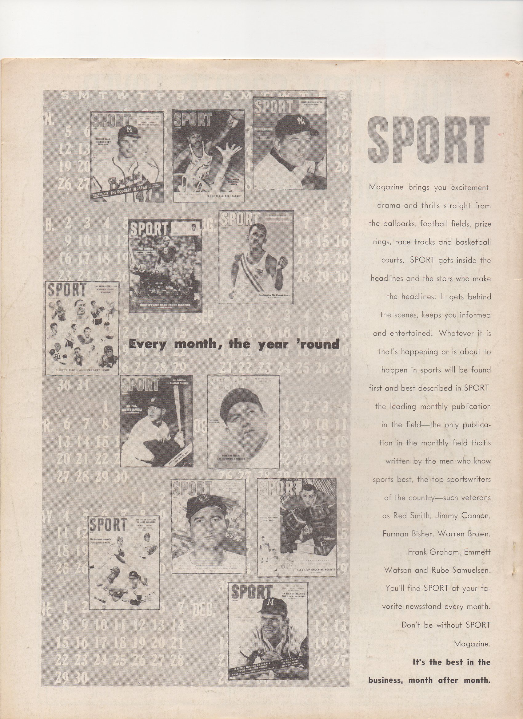1958 baseball all stars, bartholomew house inc.