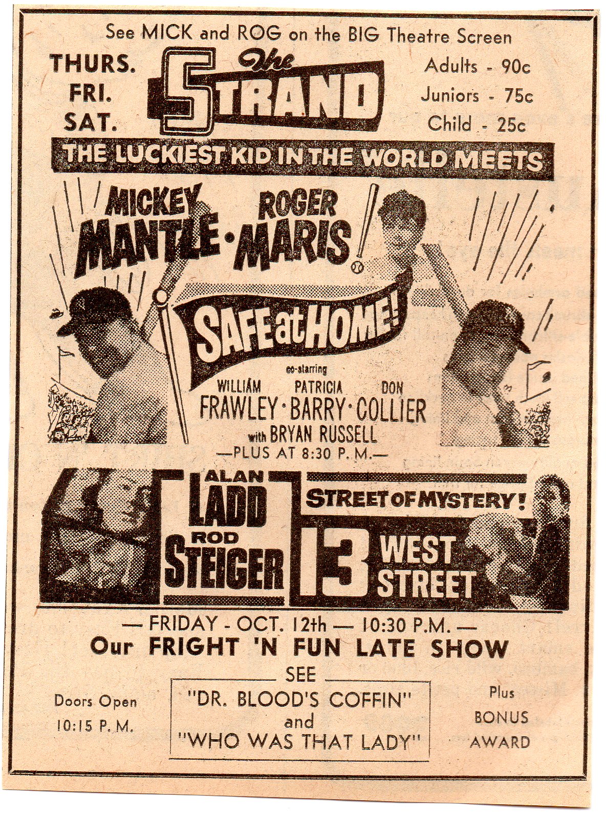 1962 hastings, nebraska 10/10, the strand theatre