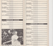 1964 baseball scoreboard booklet, 08/10-09/06