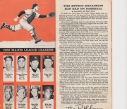 1963 baseball handbook and schedules